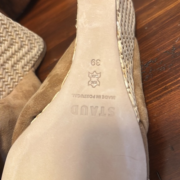 STAUD women’s Dahlia suede espadrille wedge sandals - Picture 8 of 16